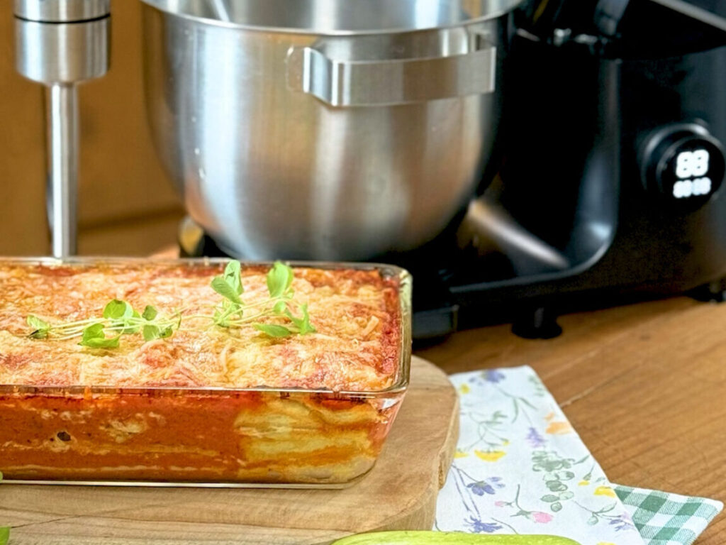 Wege lasagne z cukinią i ajvarem